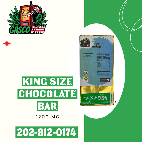 King Size 1200mg Chocolate bar